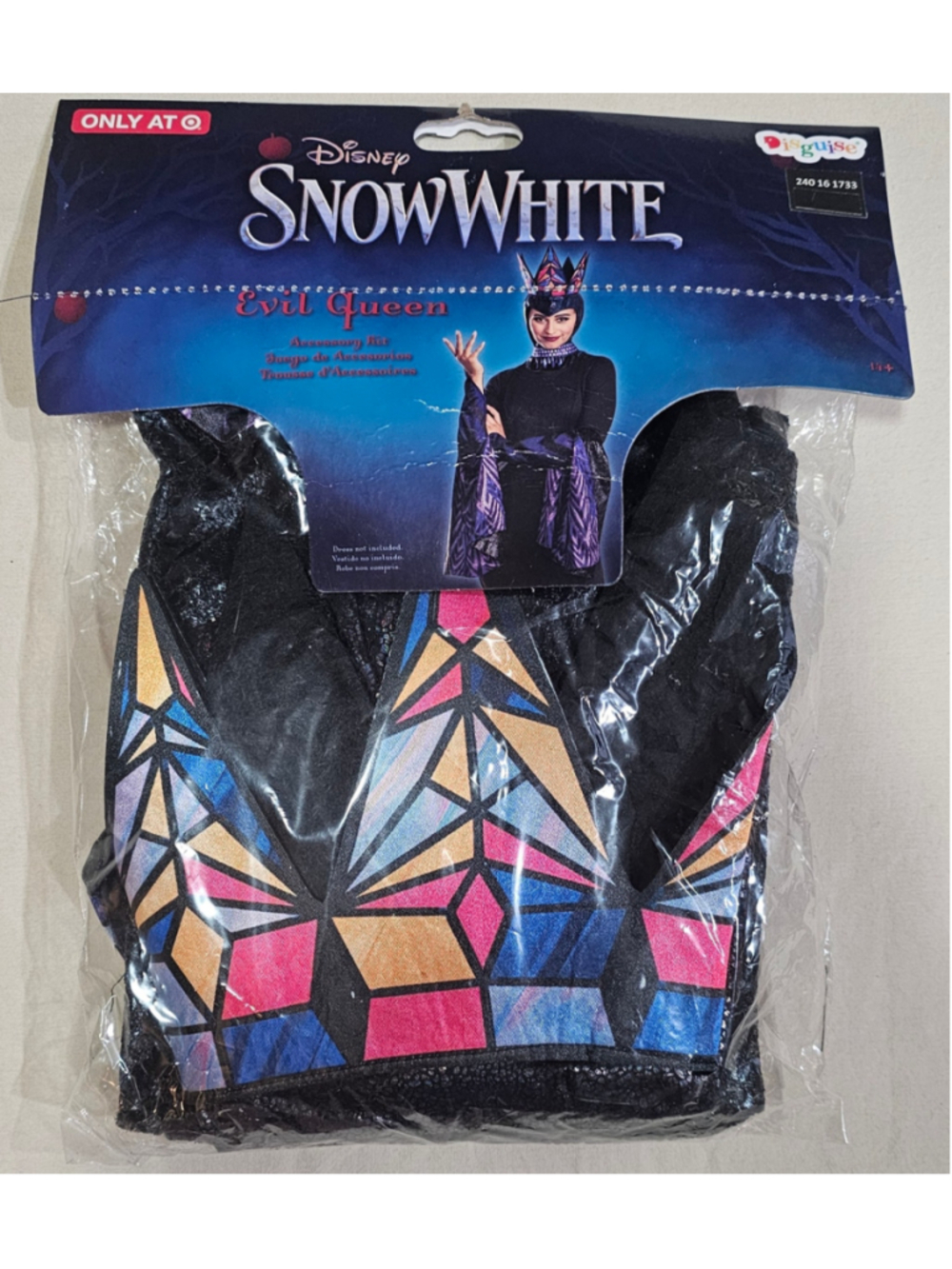 Girls Disguise Snow White Evil Queen Accessory Kit One Size Black Purple